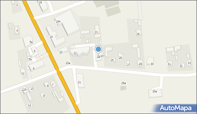 Wierzba, Wierzba, 24, mapa Wierzba