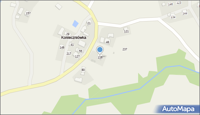 Wierzbanowa, Wierzbanowa, 116, mapa Wierzbanowa