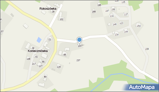 Wierzbanowa, Wierzbanowa, 121, mapa Wierzbanowa