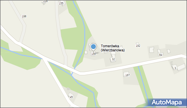 Wierzbanowa, Wierzbanowa, 130, mapa Wierzbanowa