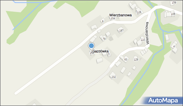 Wierzbanowa, Wierzbanowa, 158, mapa Wierzbanowa