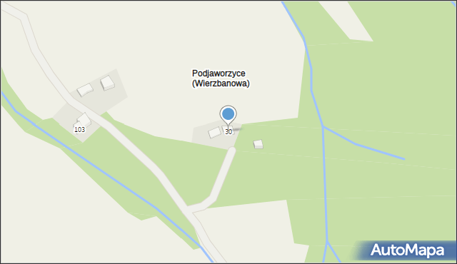 Wierzbanowa, Wierzbanowa, 30, mapa Wierzbanowa