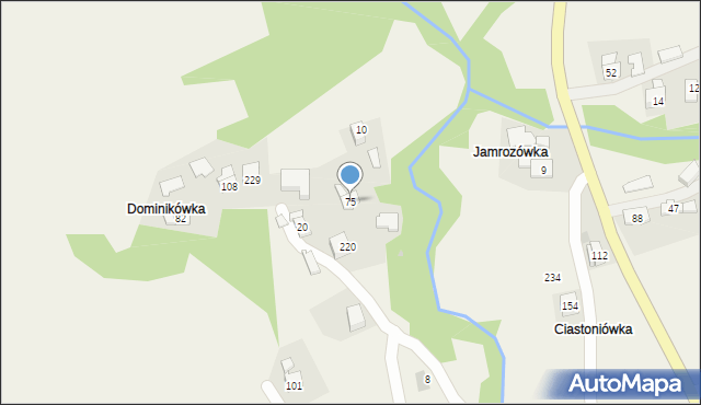 Wierzbanowa, Wierzbanowa, 75, mapa Wierzbanowa