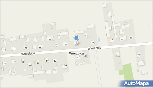 Wierzbica, Wierzbica, 41, mapa Wierzbica