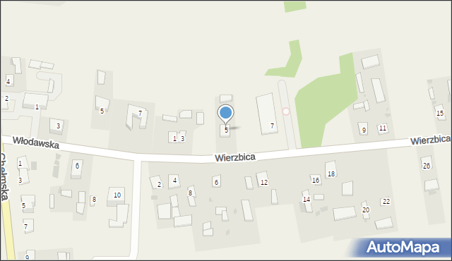 Wierzbica, Wierzbica, 5, mapa Wierzbica