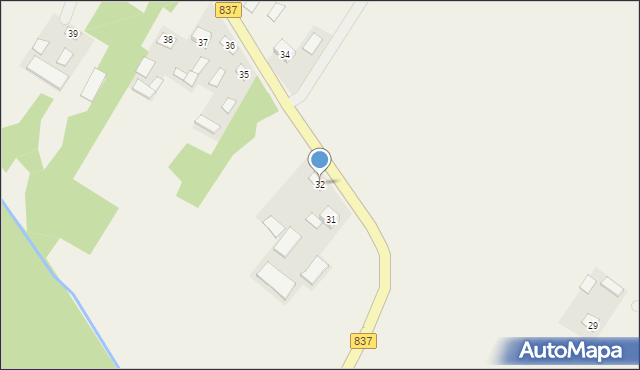 Wierzbica, Wierzbica, 32, mapa Wierzbica