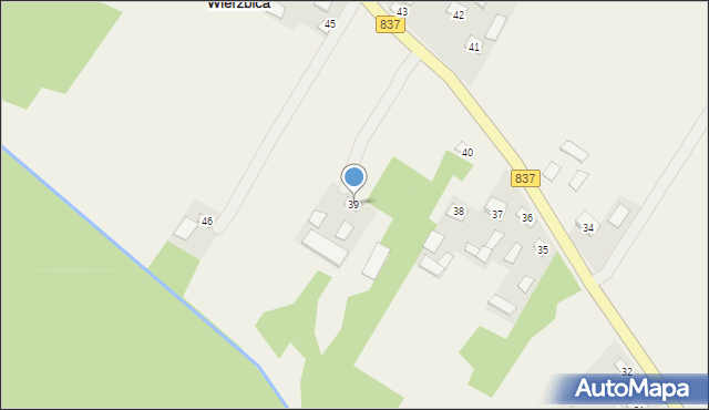 Wierzbica, Wierzbica, 39, mapa Wierzbica