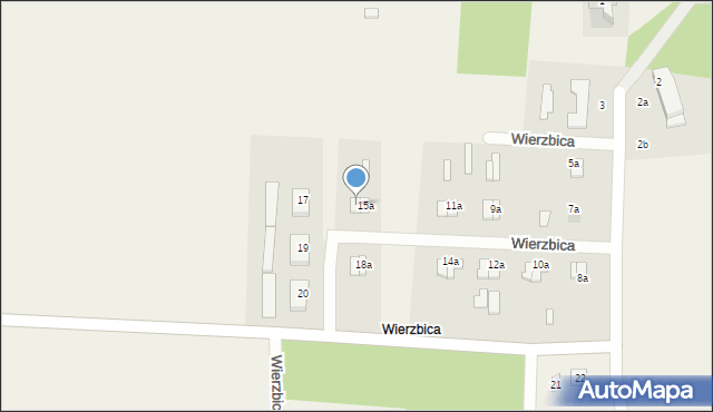 Wierzbica, Wierzbica, 15b, mapa Wierzbica