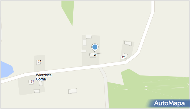 Wierzbica, Wierzbica, 16, mapa Wierzbica