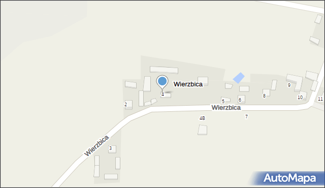 Wierzbica, Wierzbica, 4, mapa Wierzbica