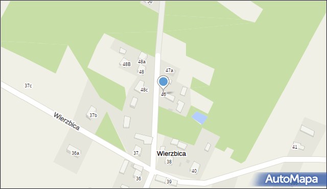 Wierzbica, Wierzbica, 46, mapa Wierzbica