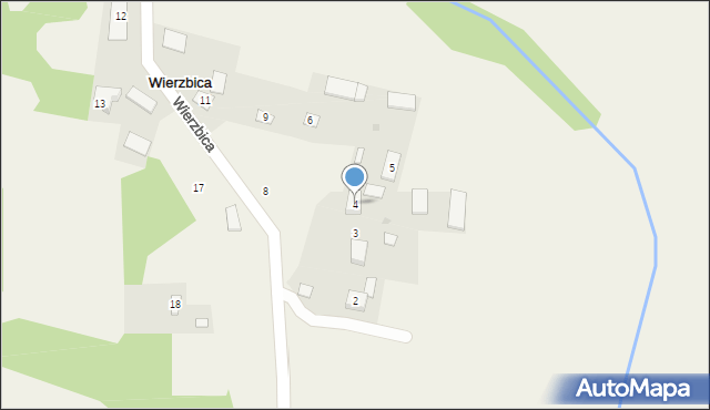 Wierzbica, Wierzbica, 4, mapa Wierzbica