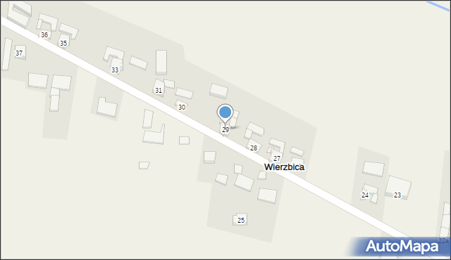 Wierzbica, Wierzbica, 29, mapa Wierzbica