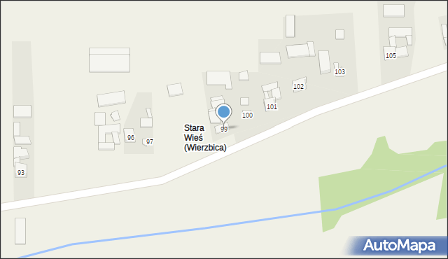 Wierzbica, Wierzbica, 99, mapa Wierzbica