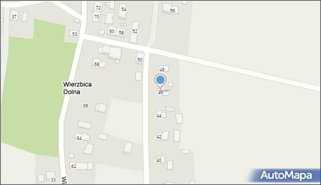 Wierzbica Dolna, Wierzbica Dolna, 46, mapa Wierzbica Dolna