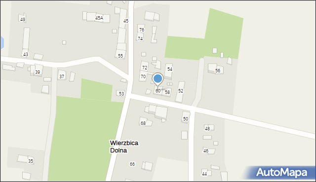 Wierzbica Dolna, Wierzbica Dolna, 60, mapa Wierzbica Dolna