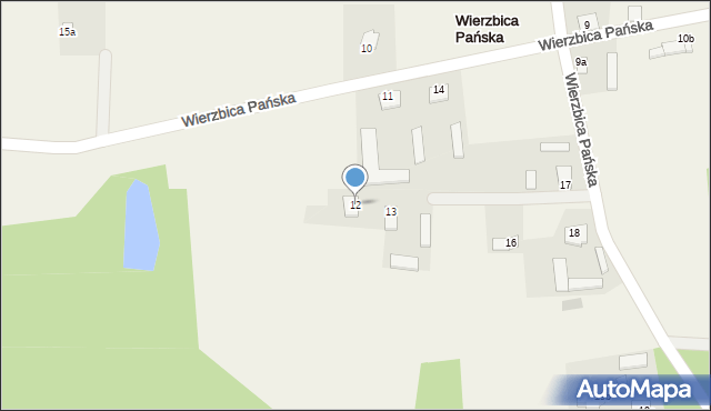 Wierzbica Pańska, Wierzbica Pańska, 12, mapa Wierzbica Pańska