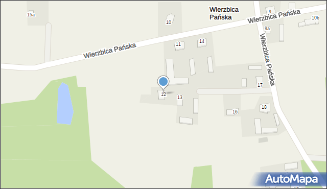 Wierzbica Pańska, Wierzbica Pańska, 12, mapa Wierzbica Pańska