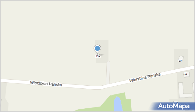 Wierzbica Pańska, Wierzbica Pańska, 15a, mapa Wierzbica Pańska