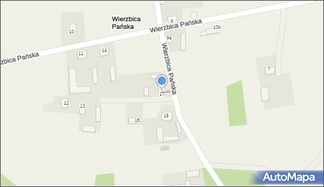 Wierzbica Pańska, Wierzbica Pańska, 17, mapa Wierzbica Pańska