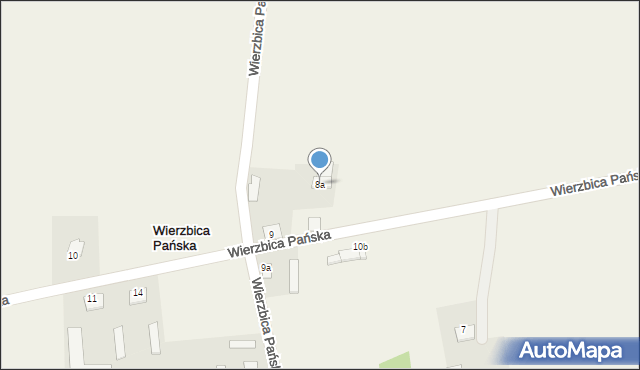 Wierzbica Pańska, Wierzbica Pańska, 8a, mapa Wierzbica Pańska