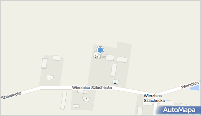 Wierzbica Szlachecka, Wierzbica Szlachecka, 9b, mapa Wierzbica Szlachecka