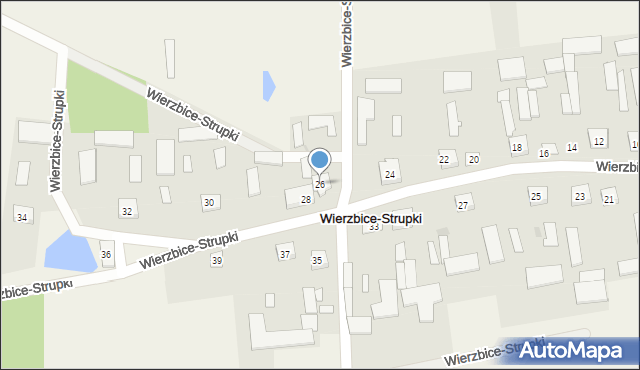 Wierzbice-Strupki, Wierzbice-Strupki, 26, mapa Wierzbice-Strupki