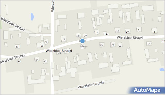 Wierzbice-Strupki, Wierzbice-Strupki, 27, mapa Wierzbice-Strupki