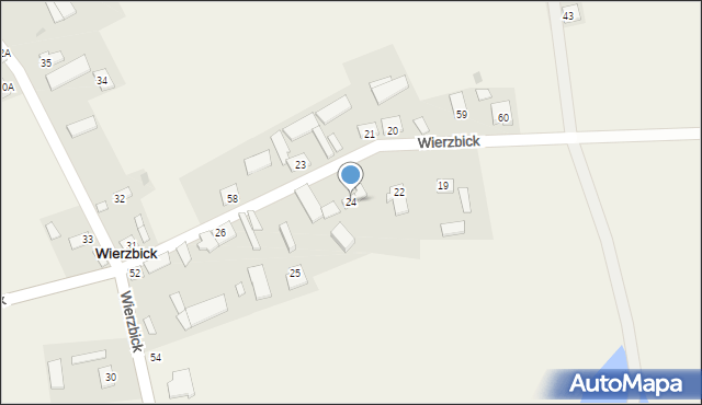 Wierzbick, Wierzbick, 24, mapa Wierzbick