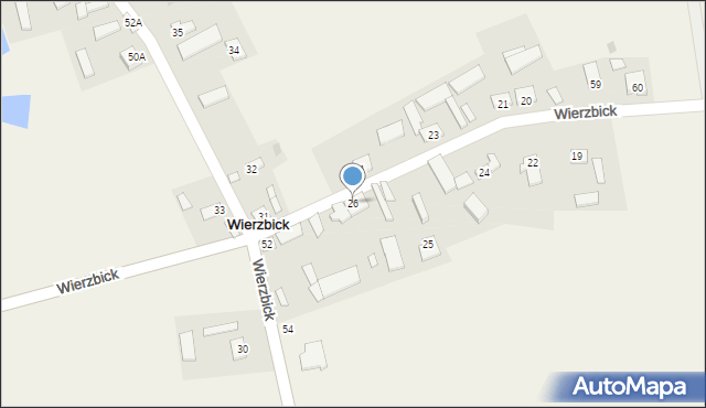 Wierzbick, Wierzbick, 26, mapa Wierzbick