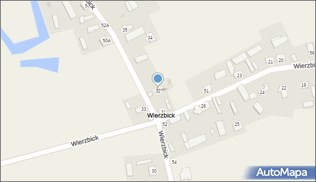 Wierzbick, Wierzbick, 32, mapa Wierzbick