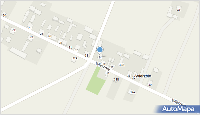 Wierzbie, Wierzbie, 34, mapa Wierzbie