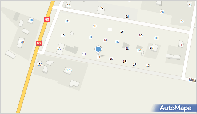 Wierzbie, Wierzbie, 1T, mapa Wierzbie