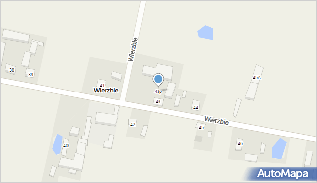 Wierzbie, Wierzbie, 43p, mapa Wierzbie