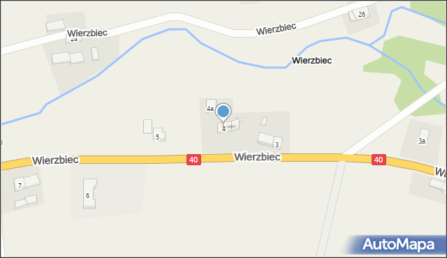 Wierzbiec, Wierzbiec, 4, mapa Wierzbiec