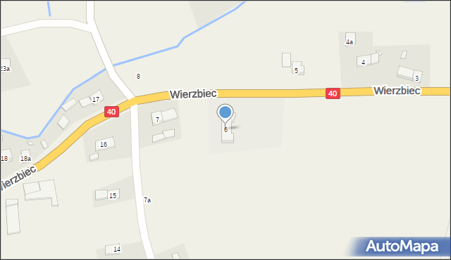 Wierzbiec, Wierzbiec, 6, mapa Wierzbiec