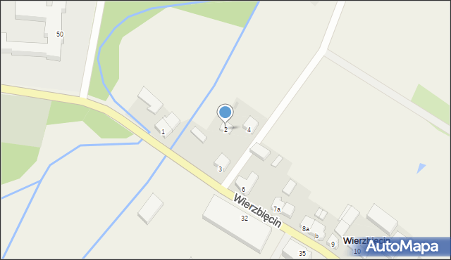 Wierzbięcin, Wierzbięcin, 2, mapa Wierzbięcin