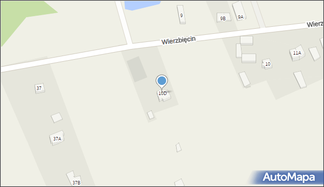 Wierzbięcin, Wierzbięcin, 10D, mapa Wierzbięcin