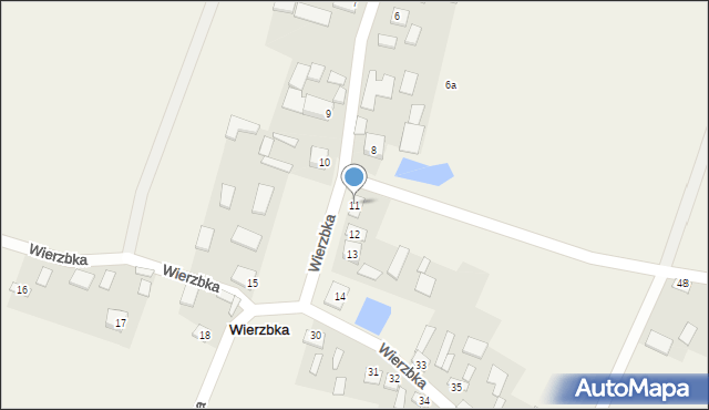 Wierzbka, Wierzbka, 11, mapa Wierzbka