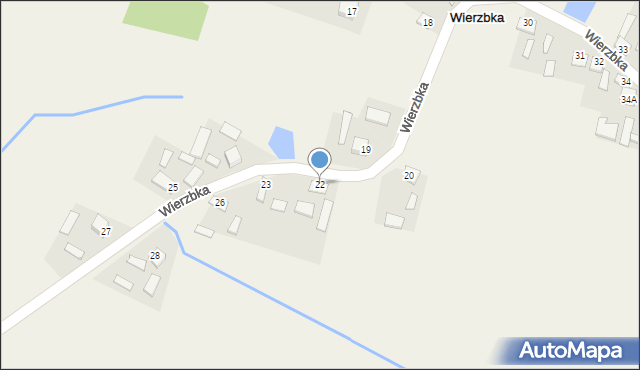 Wierzbka, Wierzbka, 22, mapa Wierzbka