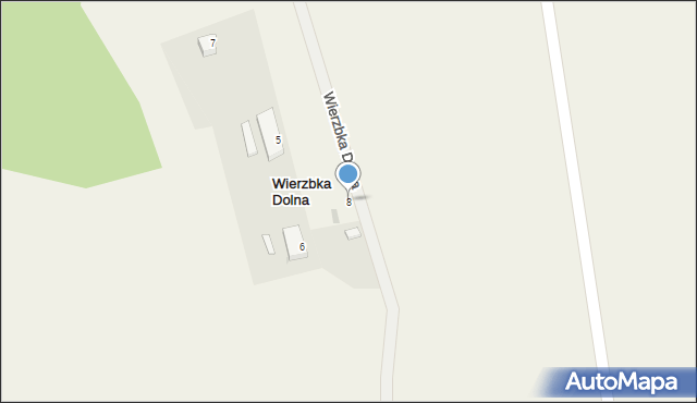 Wierzbka Dolna, Wierzbka Dolna, 8, mapa Wierzbka Dolna