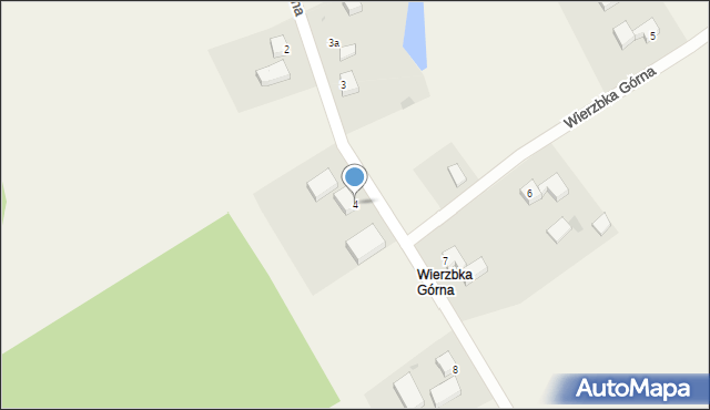Wierzbka Górna, Wierzbka Górna, 4, mapa Wierzbka Górna