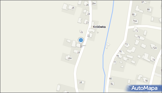 Wierzbna, Wierzbna, 20, mapa Wierzbna