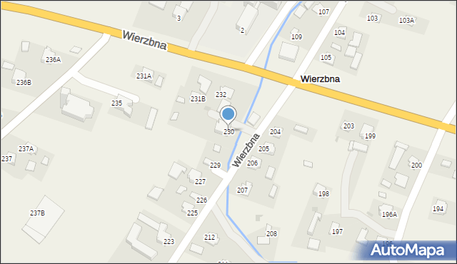 Wierzbna, Wierzbna, 230, mapa Wierzbna