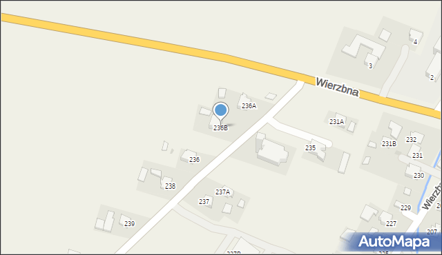 Wierzbna, Wierzbna, 236B, mapa Wierzbna