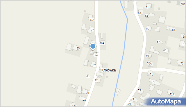 Wierzbna, Wierzbna, 24A, mapa Wierzbna