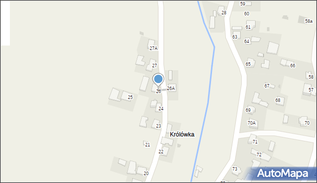 Wierzbna, Wierzbna, 26, mapa Wierzbna