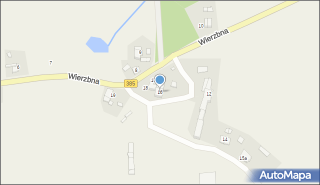 Wierzbna, Wierzbna, 16, mapa Wierzbna