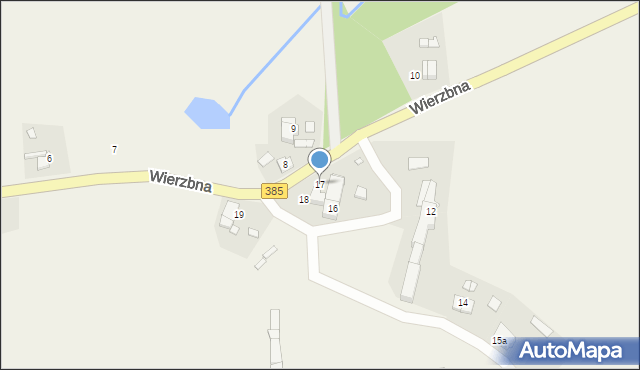 Wierzbna, Wierzbna, 17, mapa Wierzbna