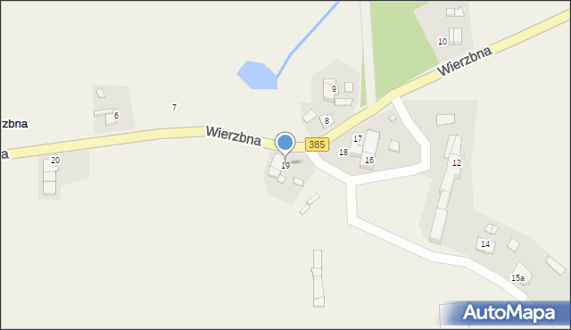 Wierzbna, Wierzbna, 19, mapa Wierzbna